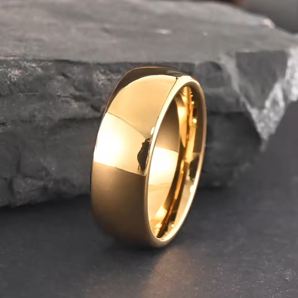 Minimalist Tungsten Carbide Couple Rings Promise Ring Set for Men and Women