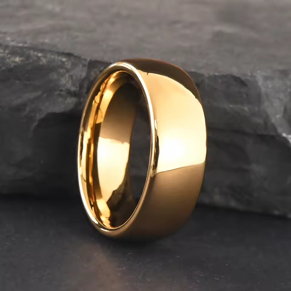Minimalist Tungsten Carbide Couple Rings Promise Ring Set for Men and Women