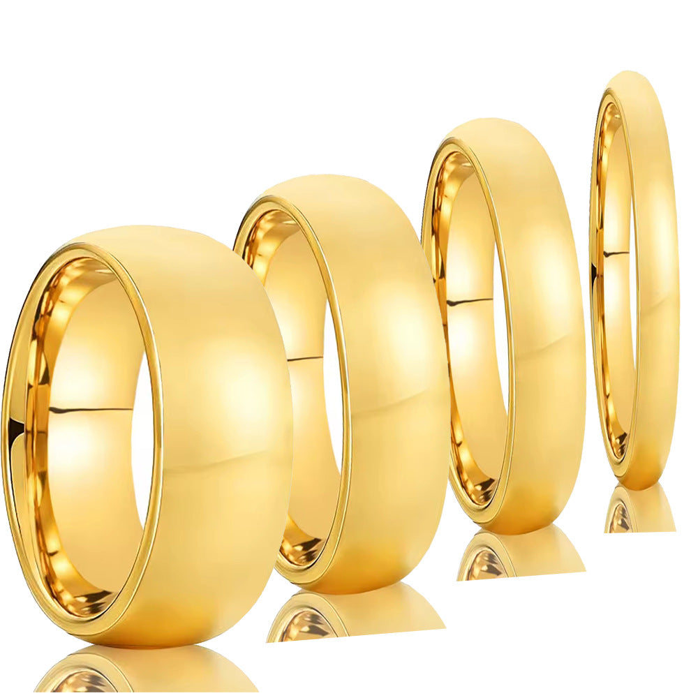 Minimalist Tungsten Carbide Couple Rings Promise Ring Set for Men and Women